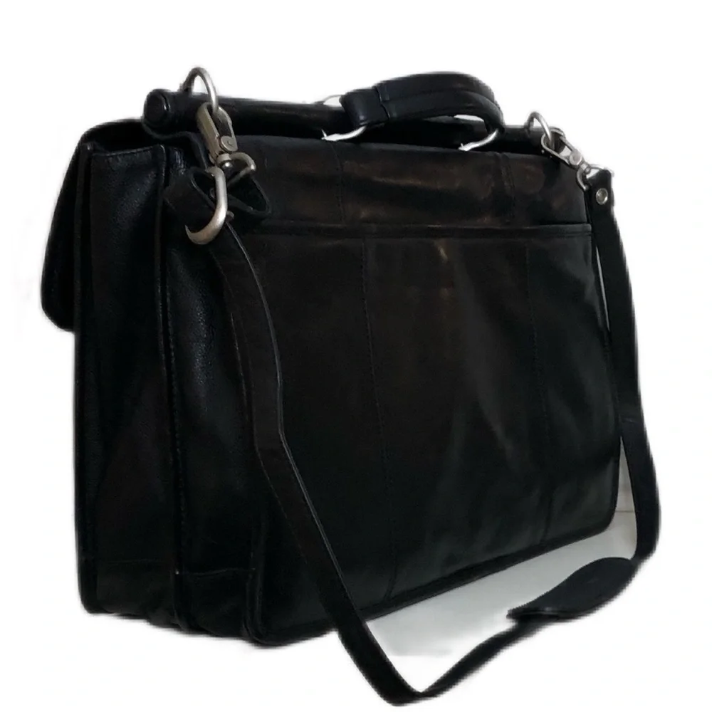 Wilson’s pebbled leather laptop messenger bag